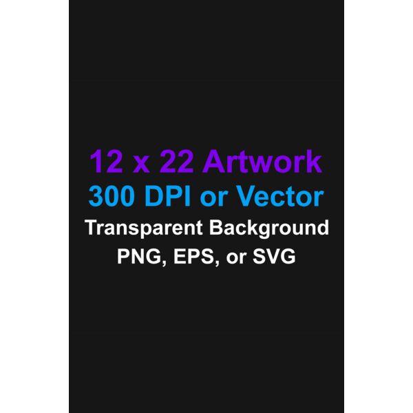 12x22 DTF Transfer Thumbnail