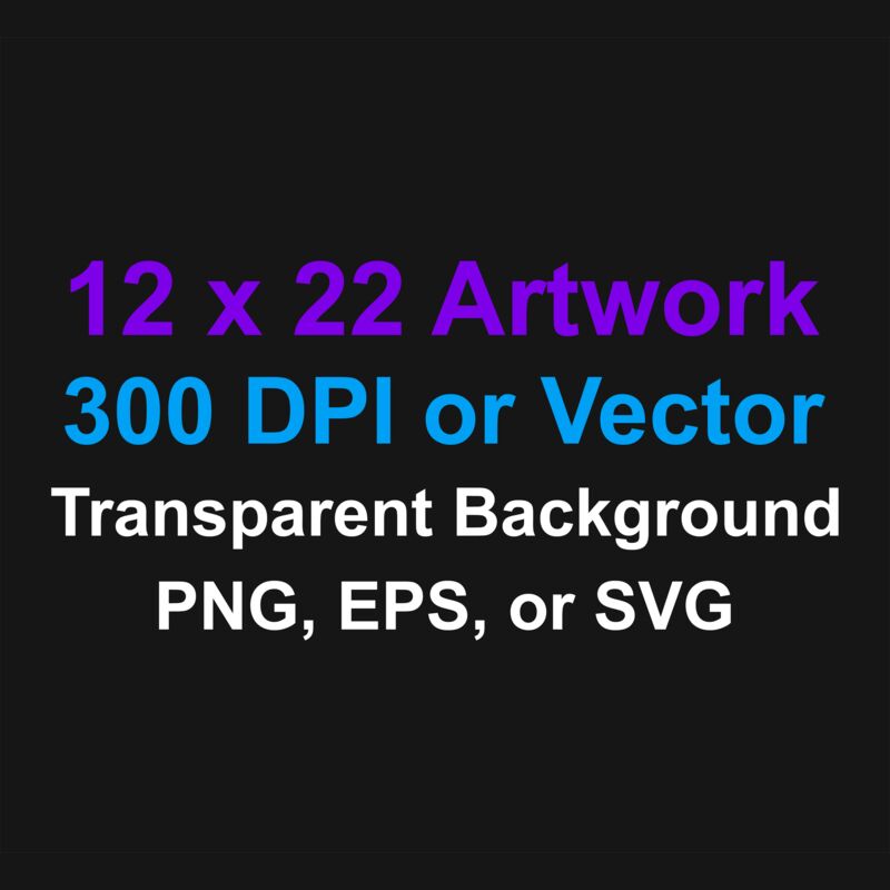 12x22 DTF Transfer Thumbnail