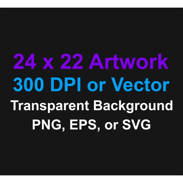 24x22 DTF Transfer Thumbnail